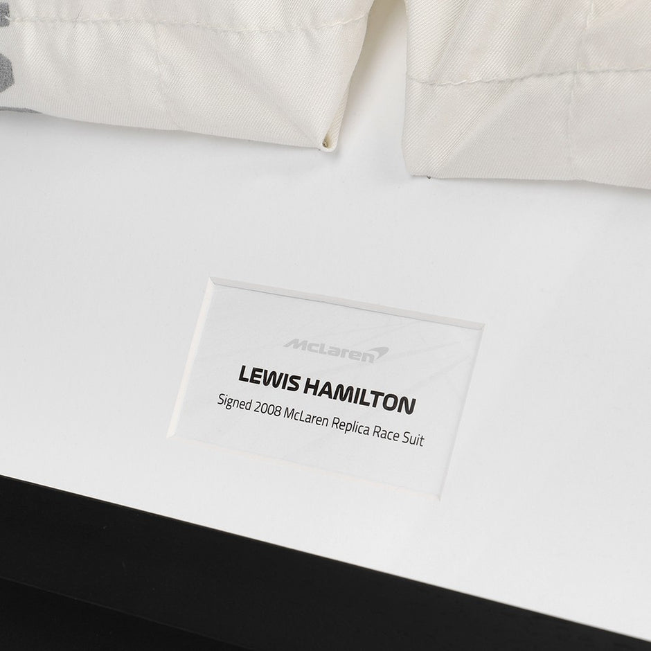 2008 Lewis Hamilton Signed Official Replica McLaren F1 Suit - Image 2