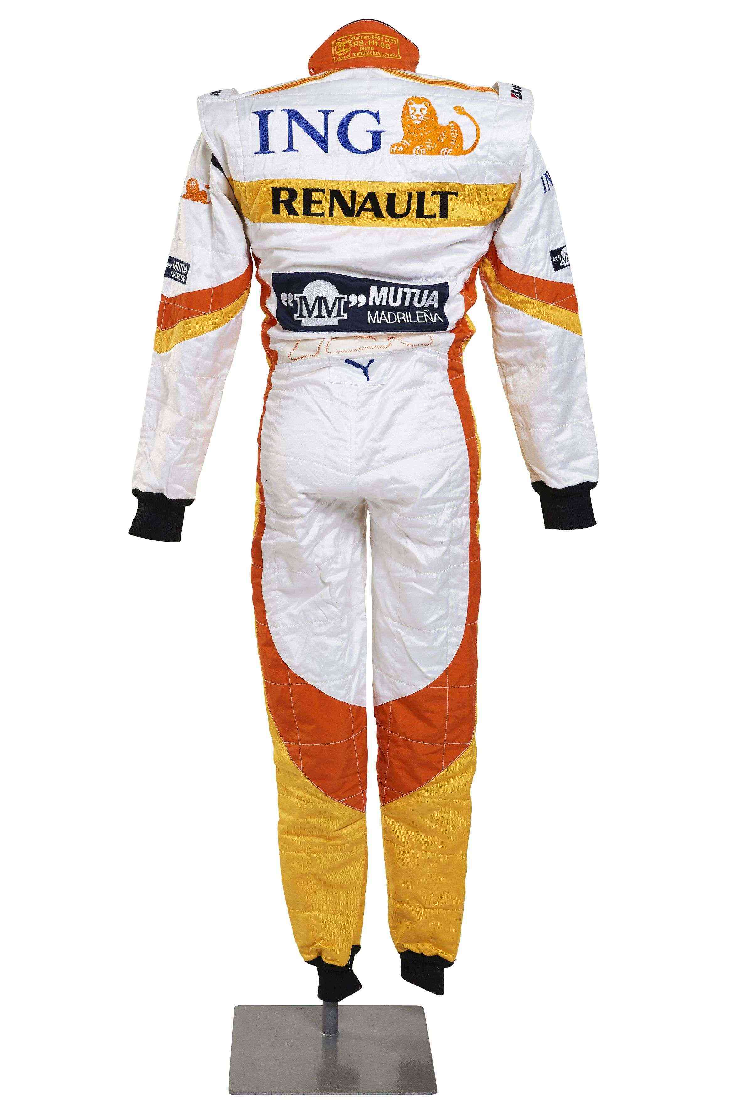 2009 Nelson Piquet Junior Signed Race Used Renault F1 Suit