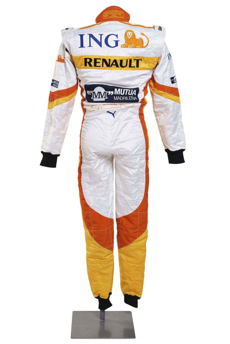 2009 Nelson Piquet Junior Signed Race Used Renault F1 Suit