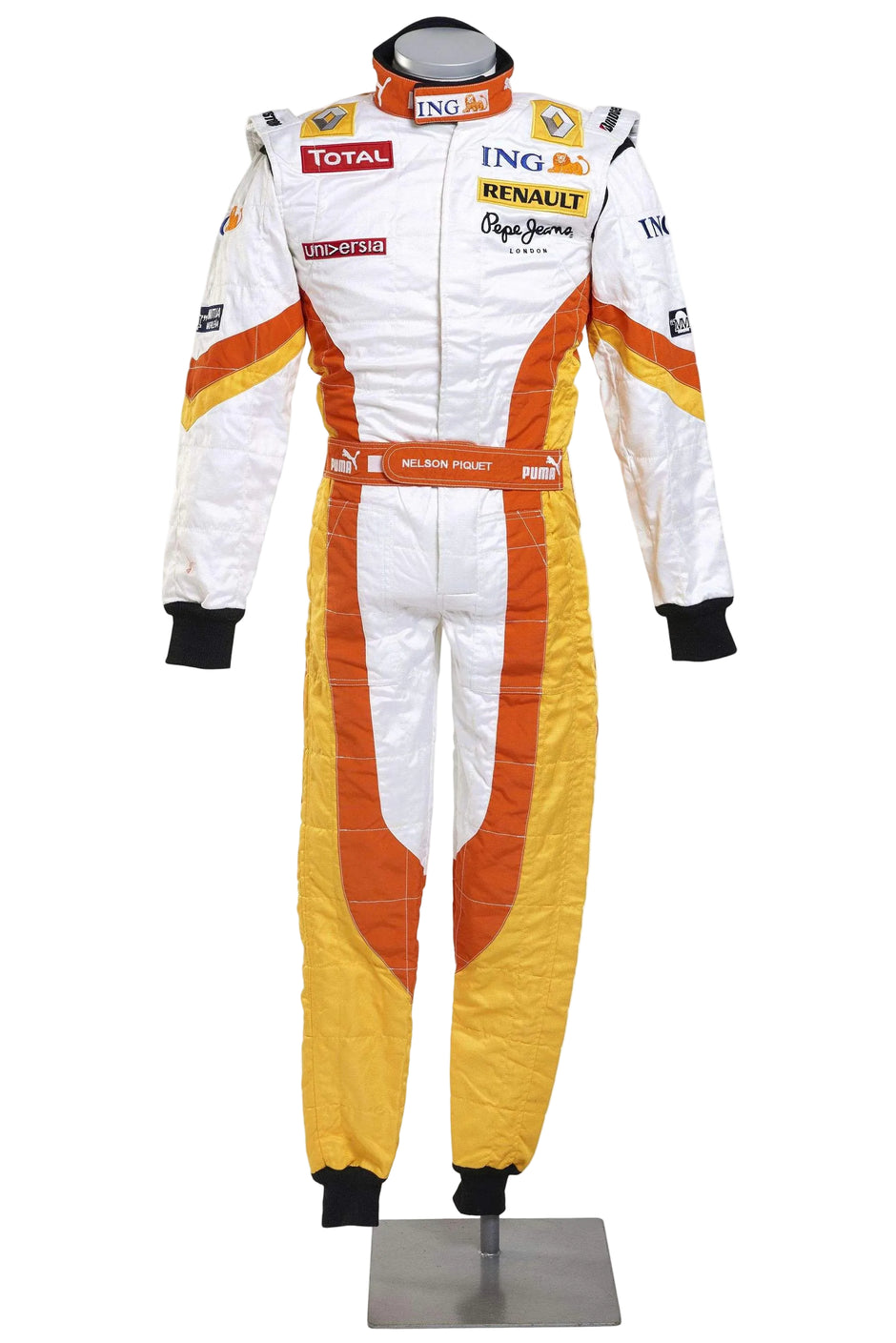 2009 Nelson Piquet Junior Signed Race Used Renault F1 Suit - Image 2