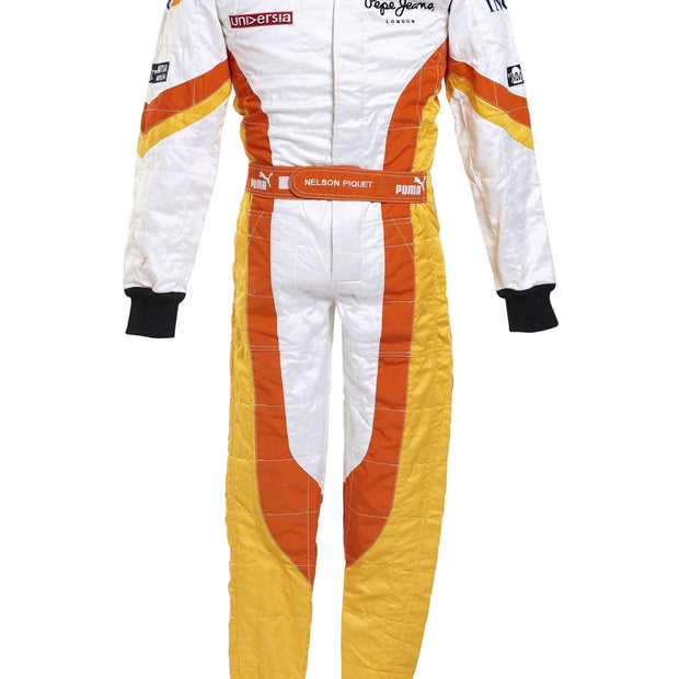 2009 Nelson Piquet Junior Signed Race Used Renault F1 Suit - Image 2