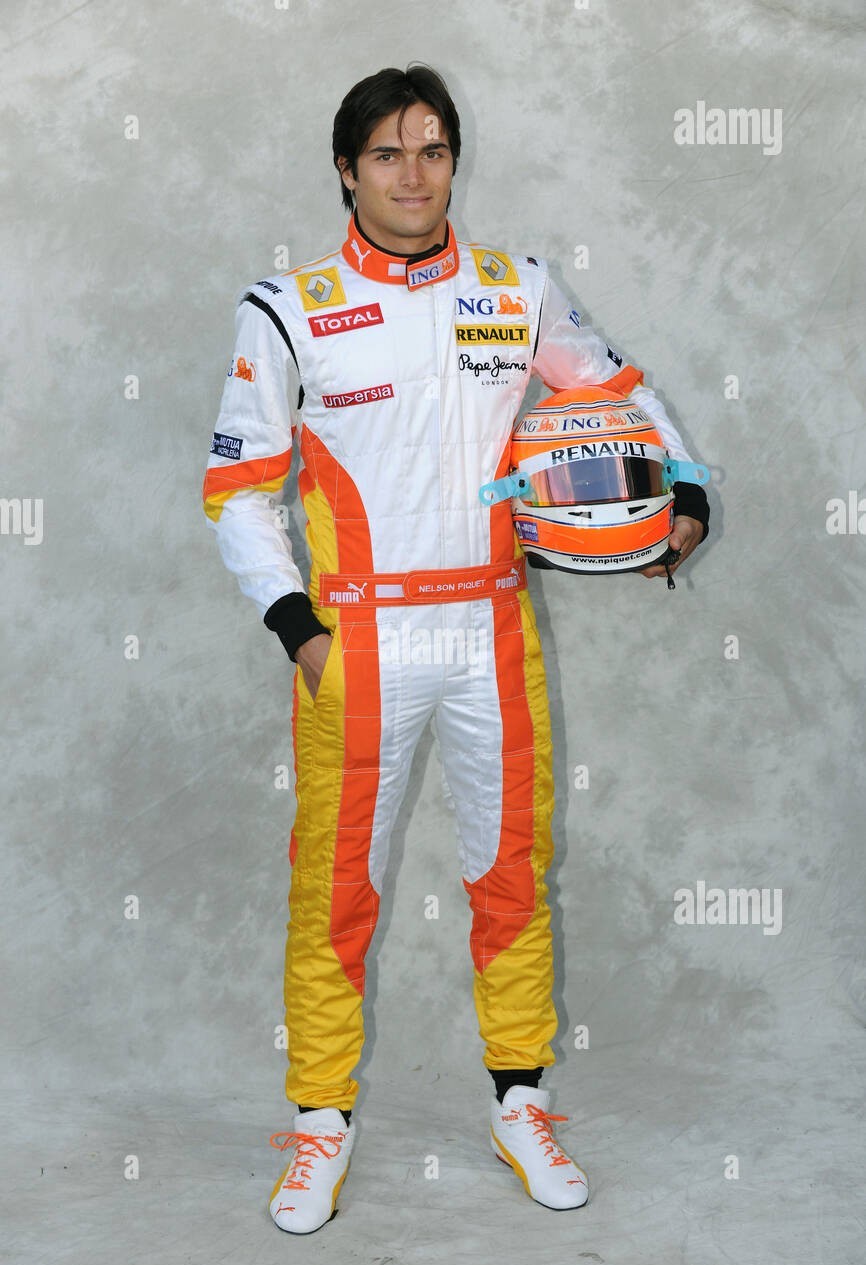 2009 Nelson Piquet Junior Signed Race Used Renault F1 Suit - Image 3