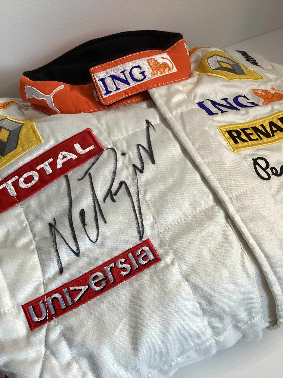 2009 Nelson Piquet Junior Signed Race Used Renault F1 Suit - Image 6
