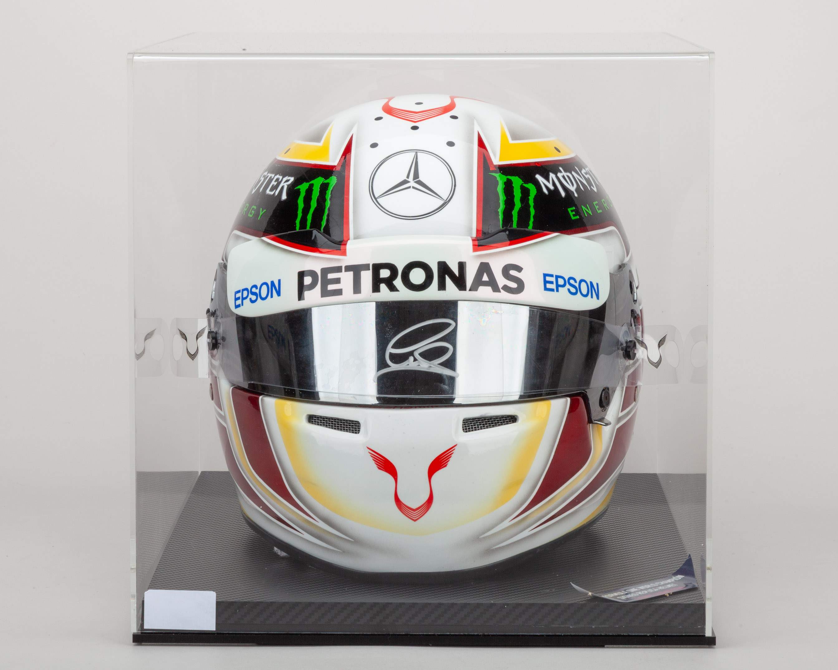 2015 Lewis Hamilton Signed Mercedes AMG F1 Replica Helmet