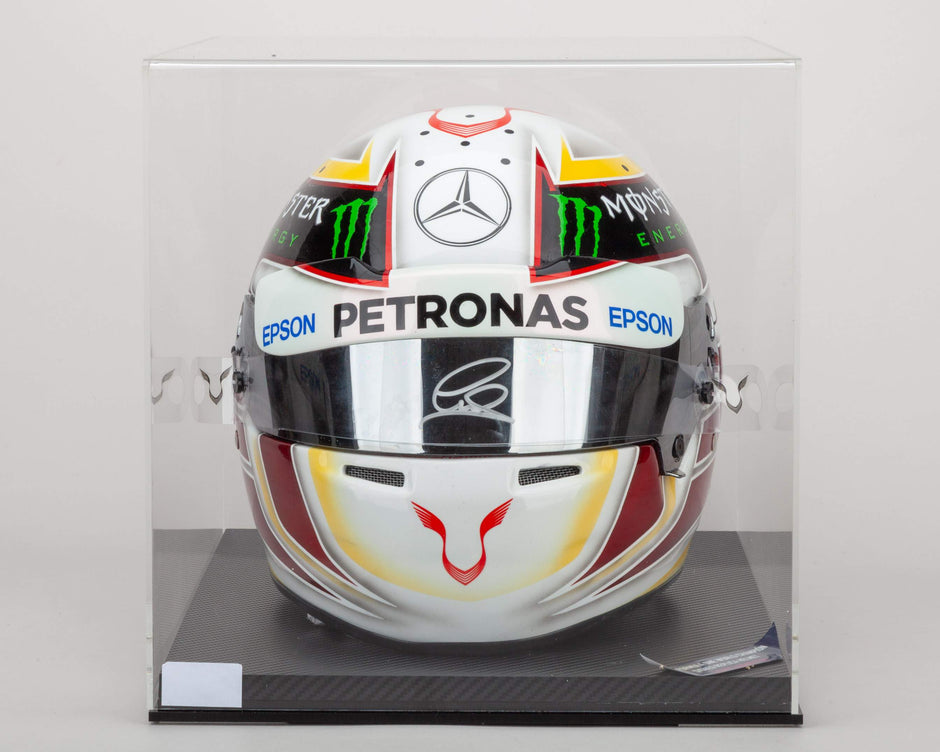 2015 Lewis Hamilton Signed Mercedes AMG F1 Replica Helmet