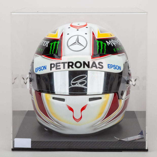 2015 Lewis Hamilton Signed Mercedes AMG F1 Replica Helmet