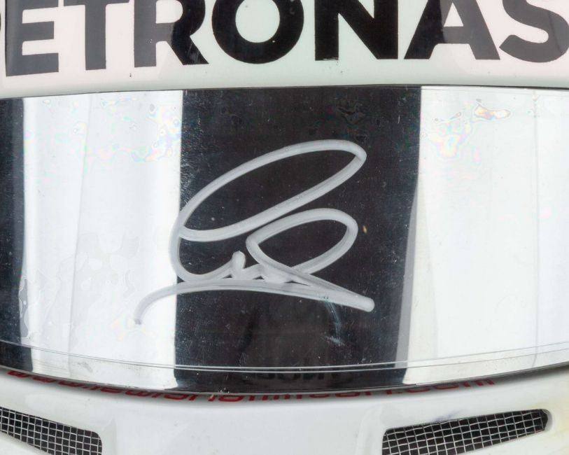 2015 Lewis Hamilton Signed Mercedes AMG F1 Replica Helmet - Image 5
