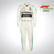 2019 Lewis Hamilton Signed Original Worn Mercedes AMG F1 Suit