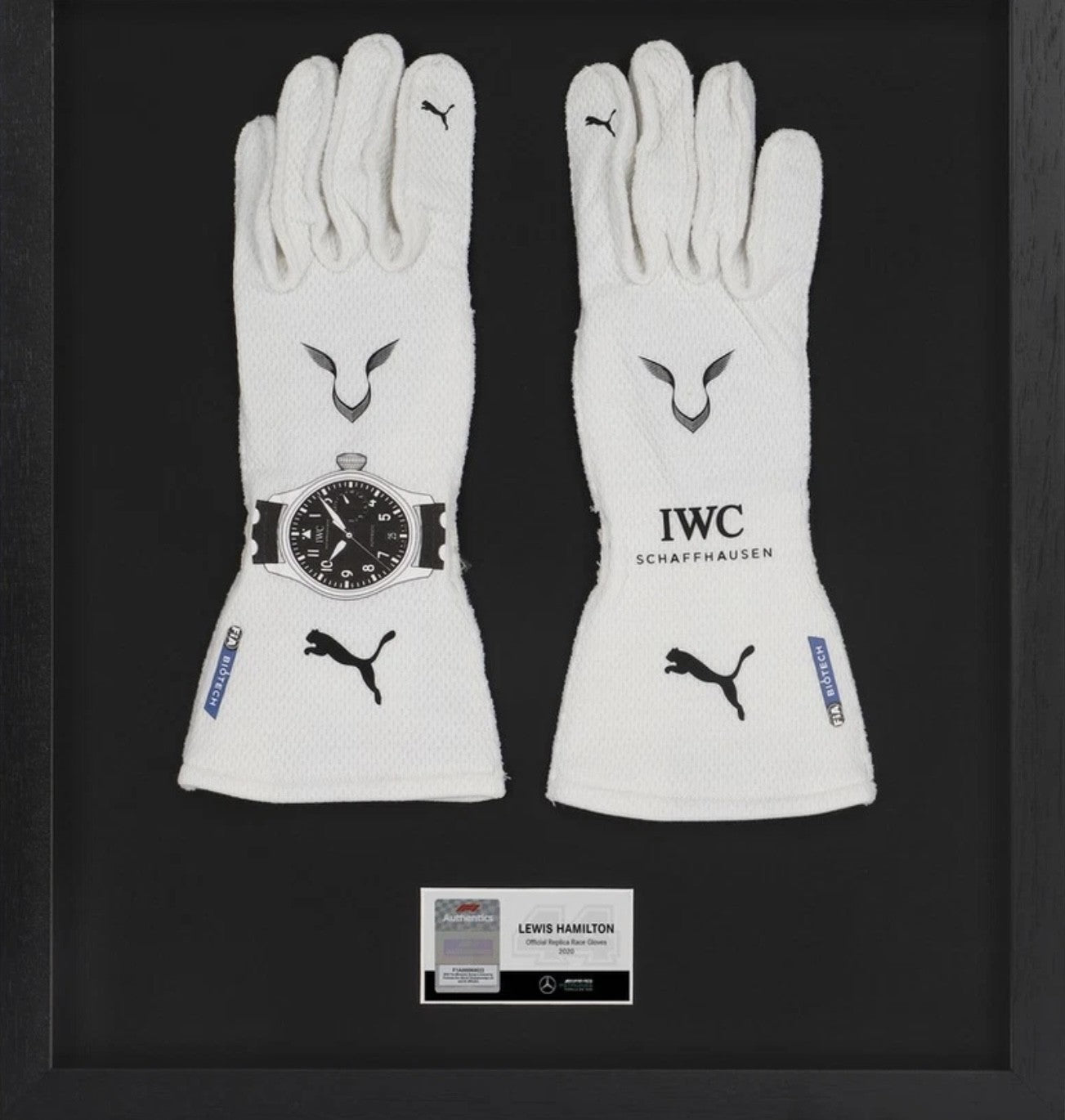 2020 Lewis Hamilton Mercedes AMG F1 Race Spec Gloves - Image 2