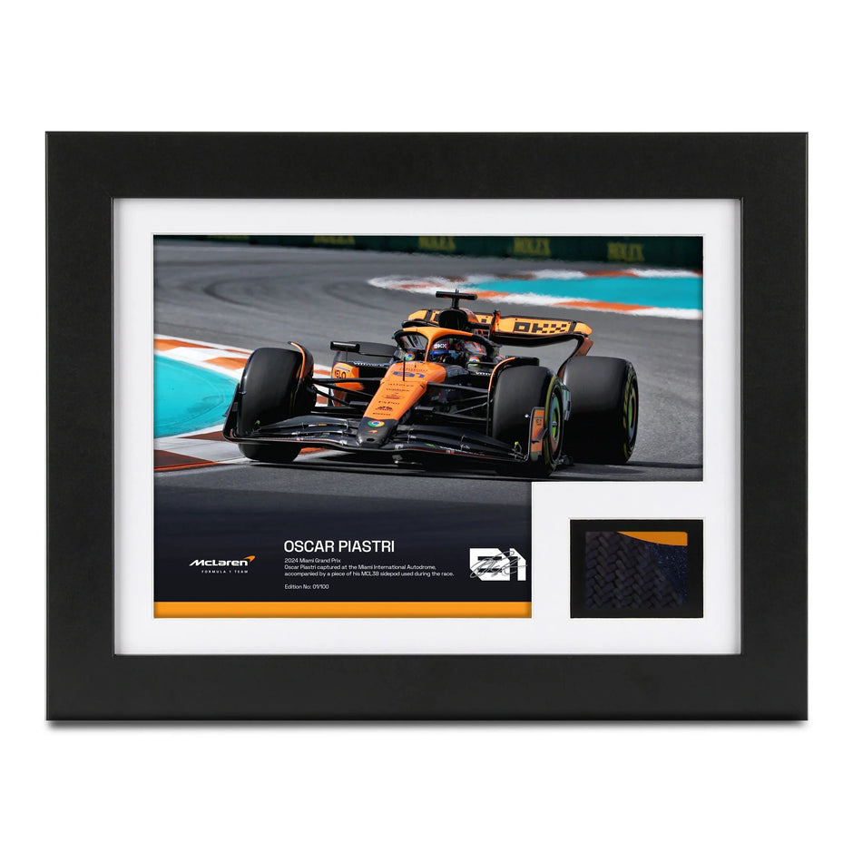 2024 Oscar Piastri Race Used McLaren F1 Bodywork & Photo Limited Edition