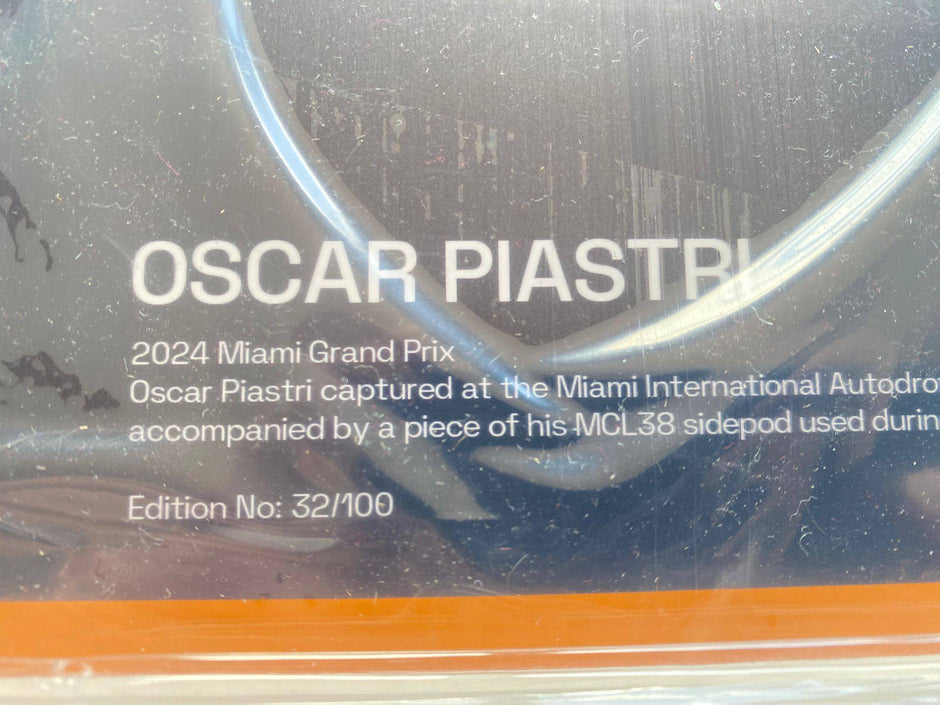 2024 Oscar Piastri Race Used McLaren F1 Bodywork & Photo Limited Edition - Image 7