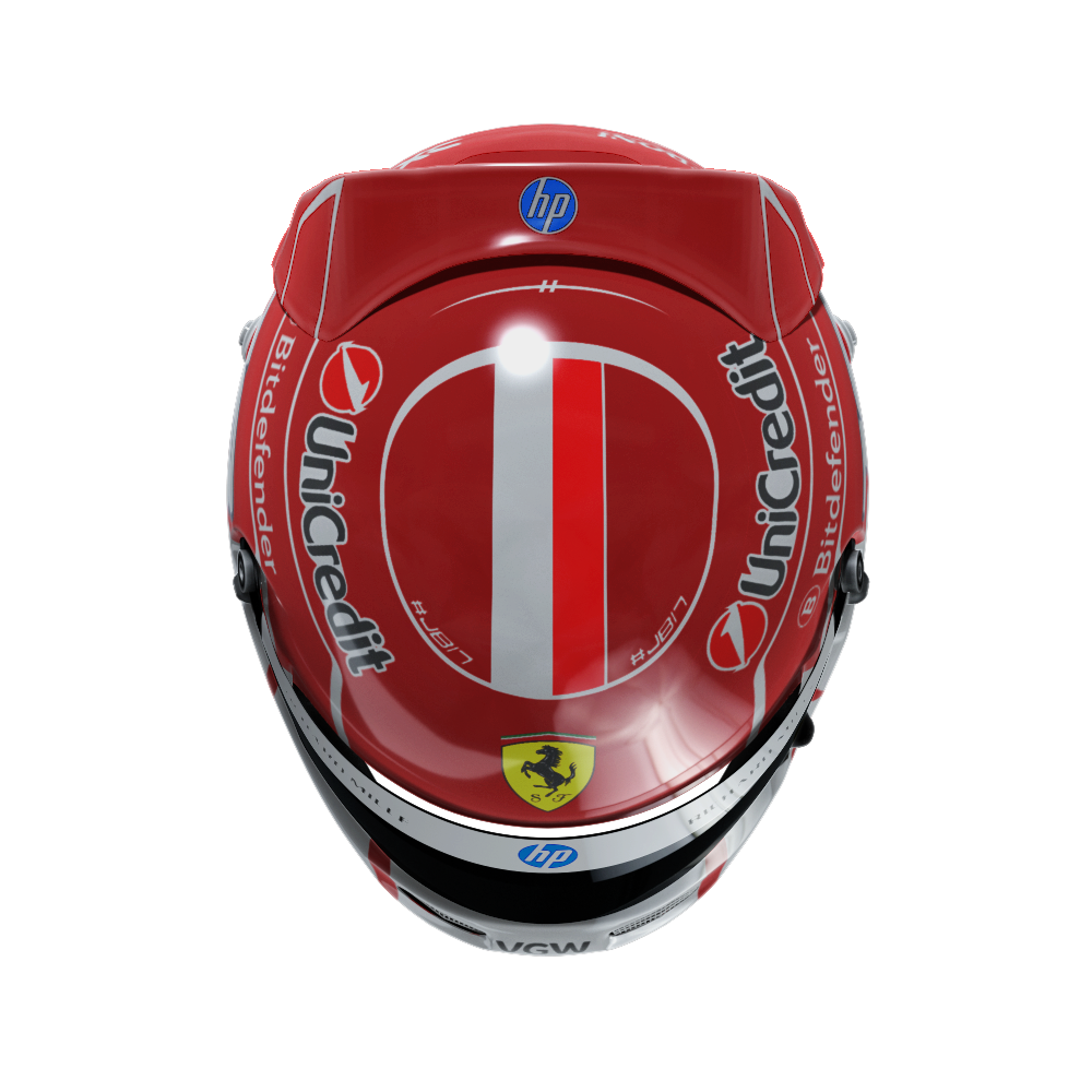 2025 Charles Leclerc Full Size Edition Ferrari F1 Replica Helmet